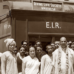 Embarking on Sivananda's ALL INDIA TOUR from Rishikesh Train Station 