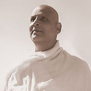 Sivananda doing the standing asana called the 
