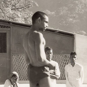 A group of ashram residents gather to discuss the many benefits of Hatha yoga. 