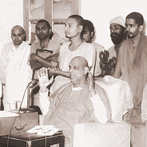 Recording Swami Sivananda singing his songs and favorite kirtans. 